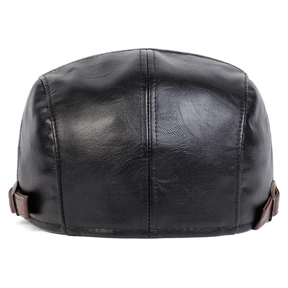 Casquette de conducteur en cuir