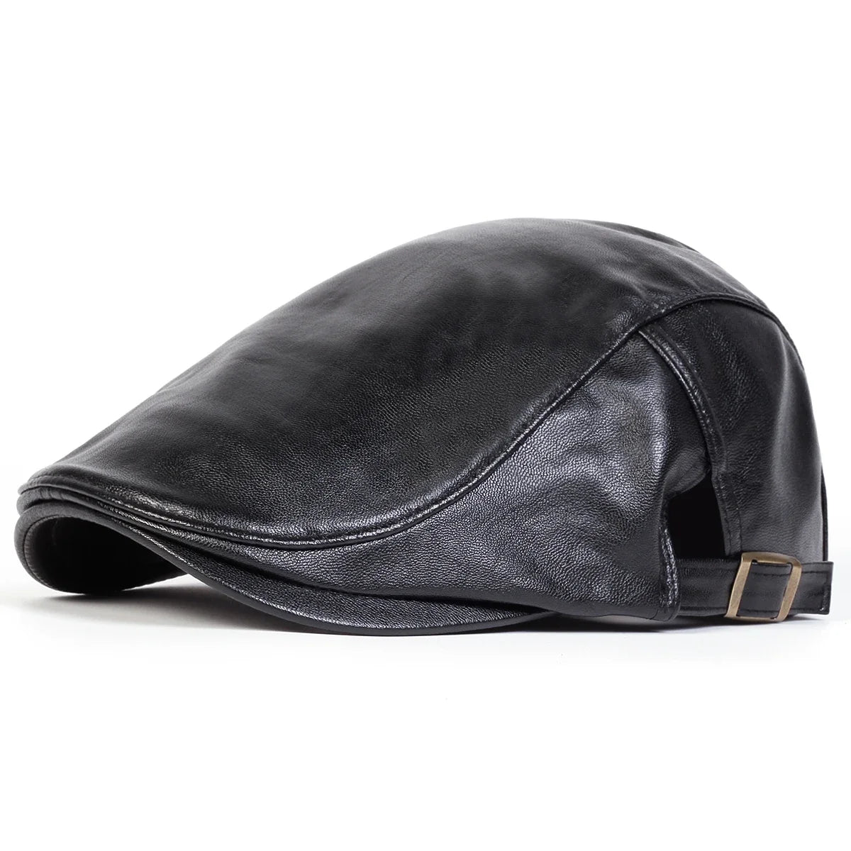Casquette de conducteur en cuir