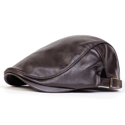 Casquette de conducteur en cuir
